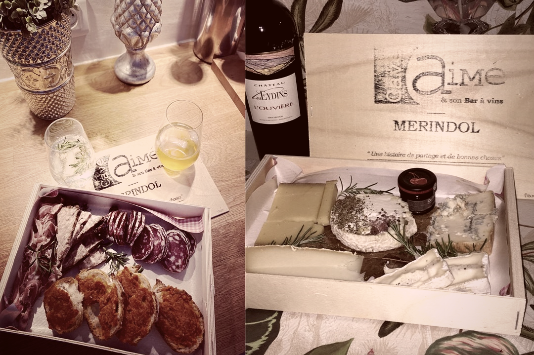 Plateau pour l'apéro de la Cave à Aimé