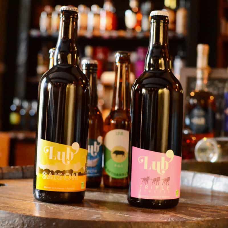 Bières artisanales de la Brasserie Lub' de Saison et Triple en 75cl